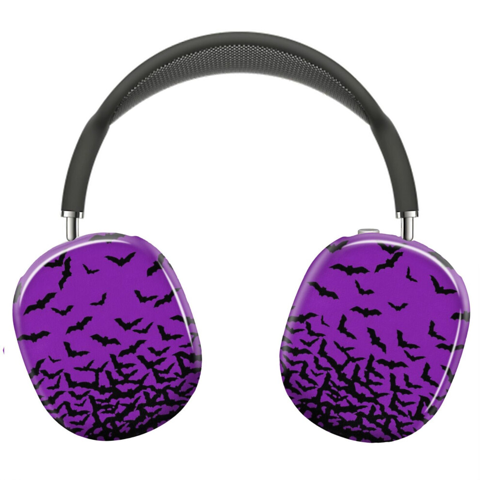 ( Bats_6899) Protective Cover For Airpods Max Headphones Aesthetic Print Snap On Cases Purple 8841579104544
