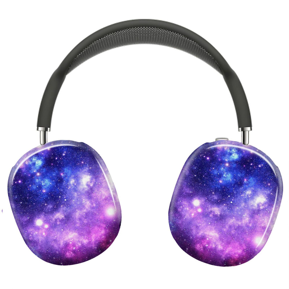 ( Nebula_11901) Protective Cover For Airpods Max Headphones Aesthetic Print Snap On Cases Purple/Blue 8841579104506