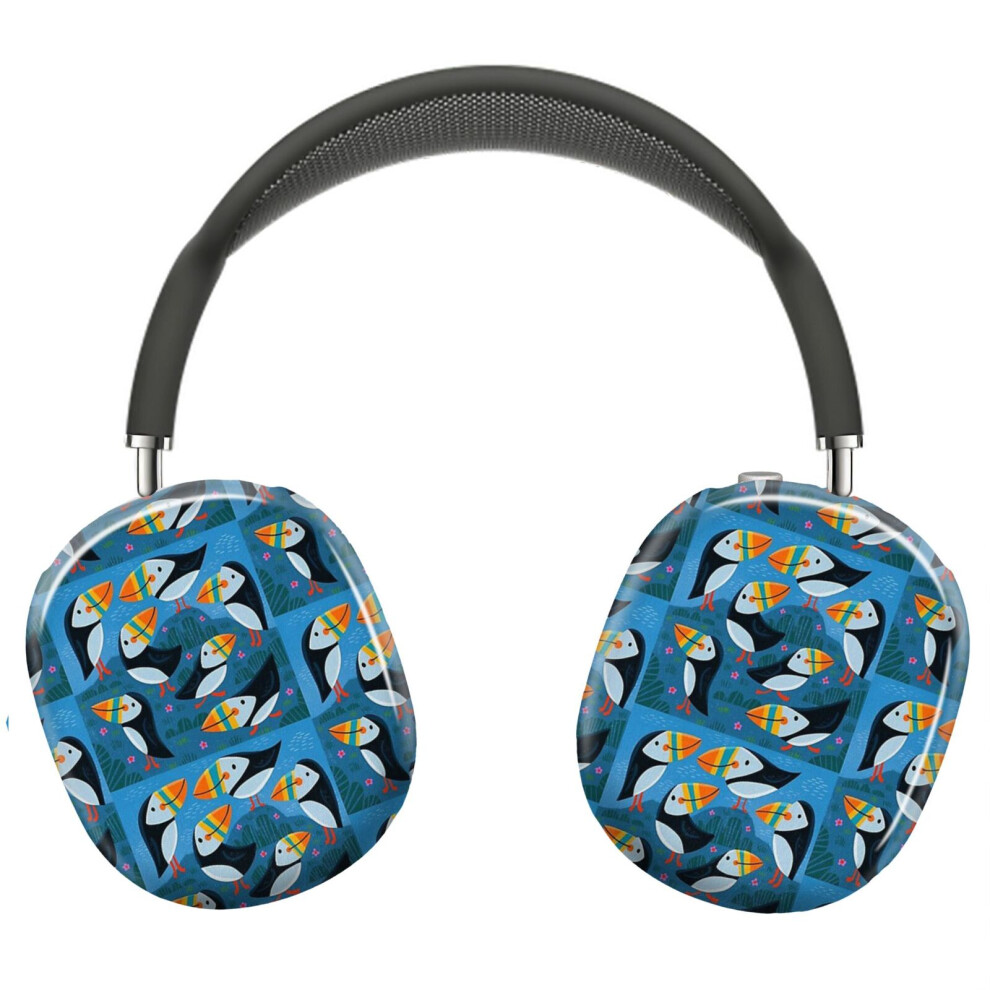 (Puffins_6437) Protective Cover For Airpods Max Headphones Aesthetic Print Snap On Cases 8841579104933