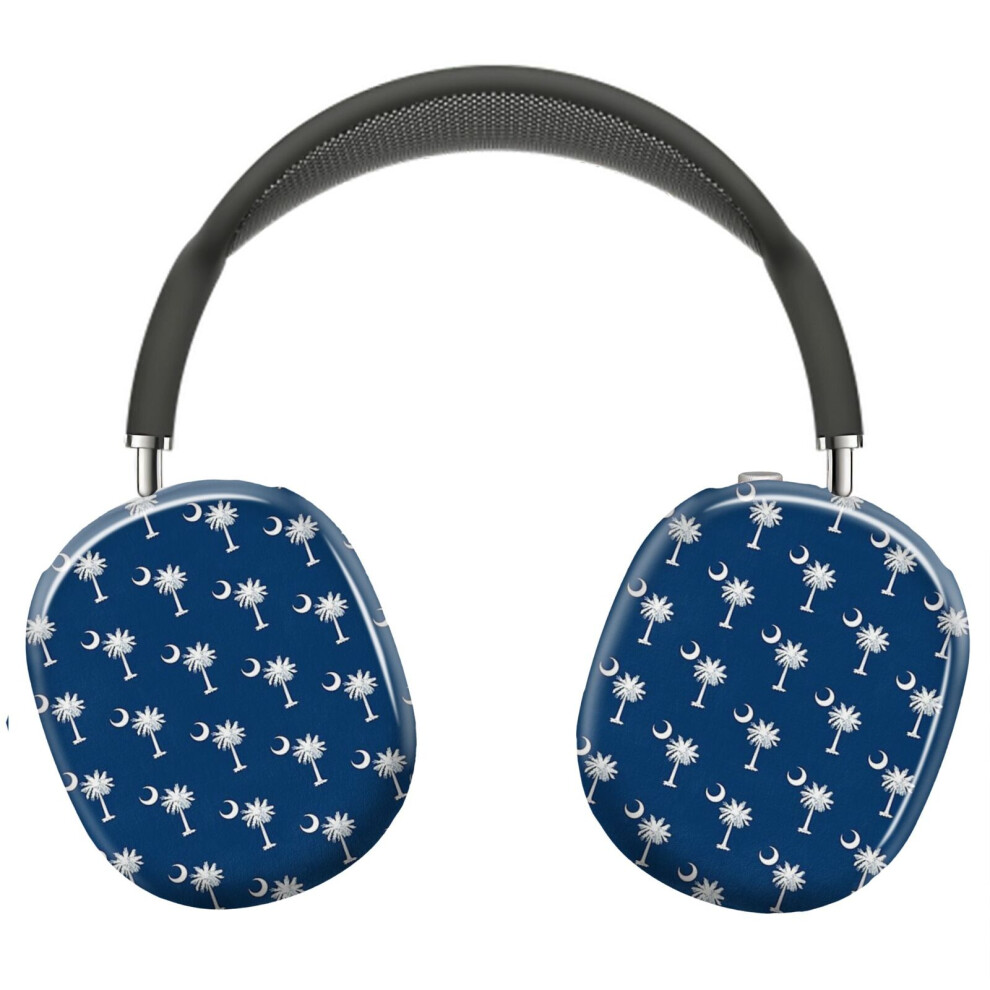 (South Carolina State Flag Sc Palmetto Tree Crescent Moon_8381) Protective Cover For Airpods Max Headphones Aesthetic Print Snap On Cases 8841579112570