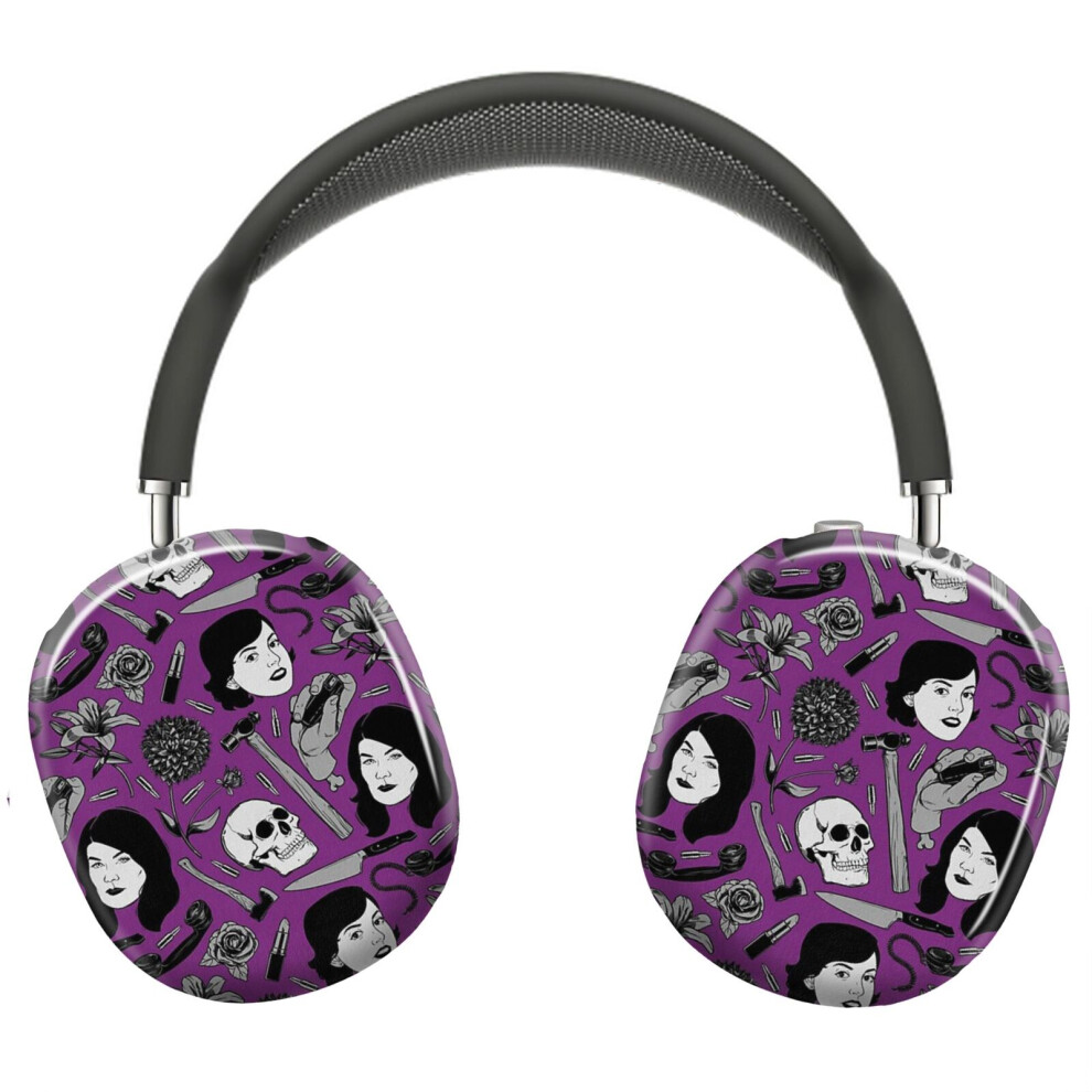 (Special Request True Crime Color Pattern_8928) Protective Cover For Airpods Max Headphones Aesthetic Print Snap On Cases 8841579112211