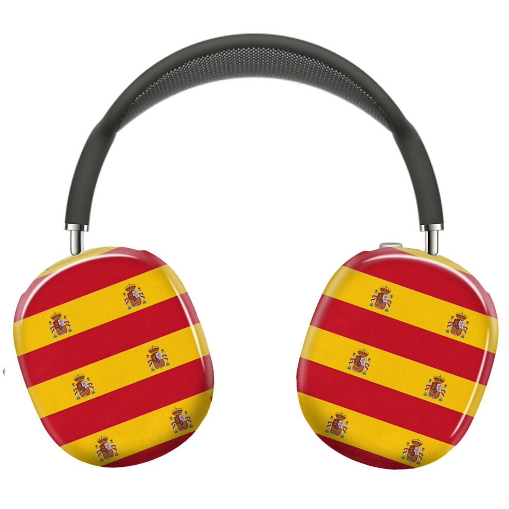 (Spain Flag _3917) Protective Cover For Airpods Max Headphones Aesthetic Print Snap On Cases 8841579112280