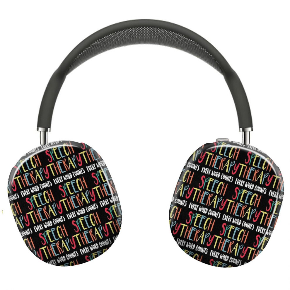 (Speech Therapy Language Pathologist_5846) Protective Cover For Airpods Max Headphones Aesthetic Print Snap On Cases 8841579112136