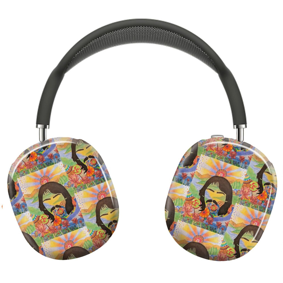 (Psychedelic George Harrison _13465) Protective Cover For Airpods Max Headphones Aesthetic Print Snap On Cases 8841579105077