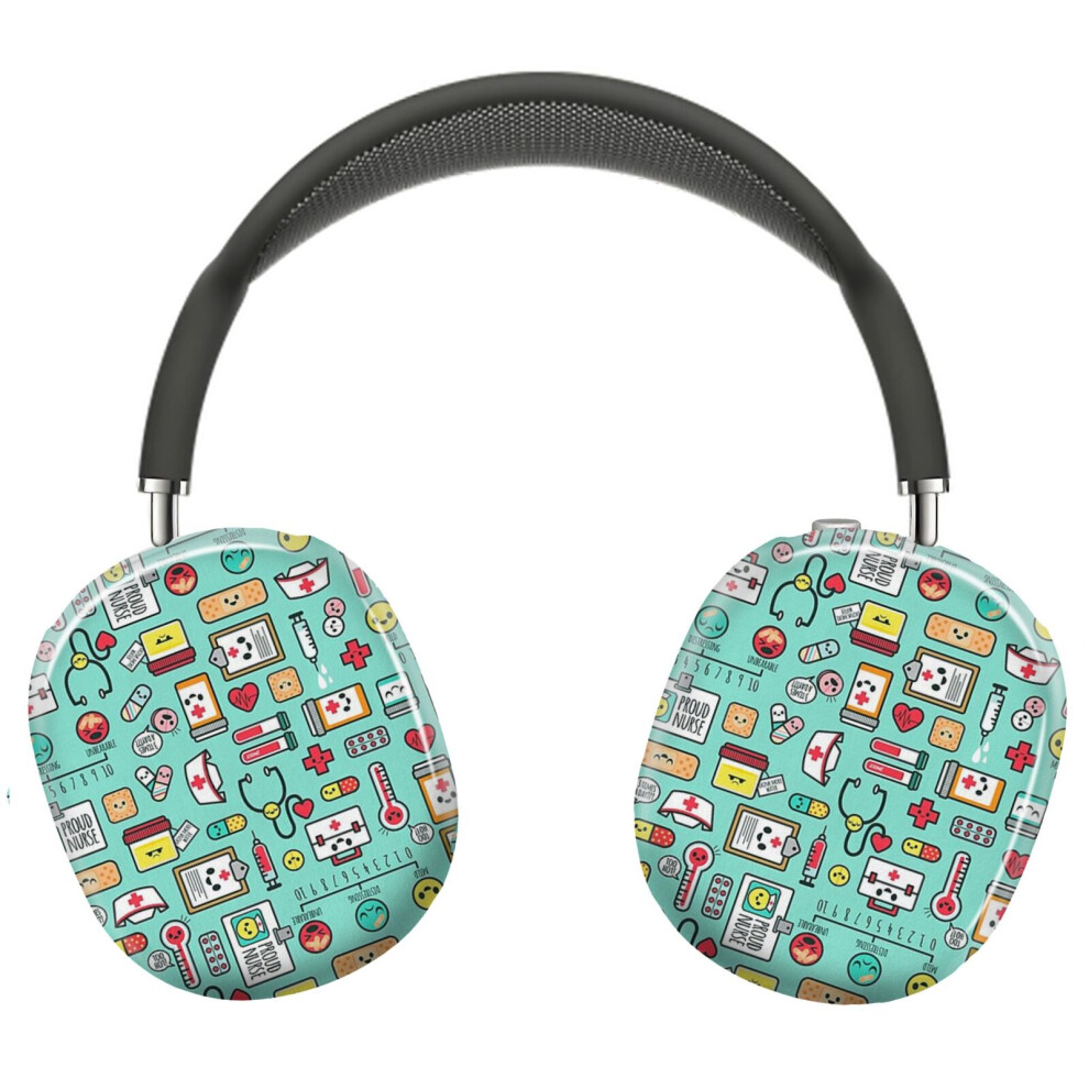 (Proud To Be A Nurse Mint_14762) Protective Cover For Airpods Max Headphones Aesthetic Print Snap On Cases 8841579105299