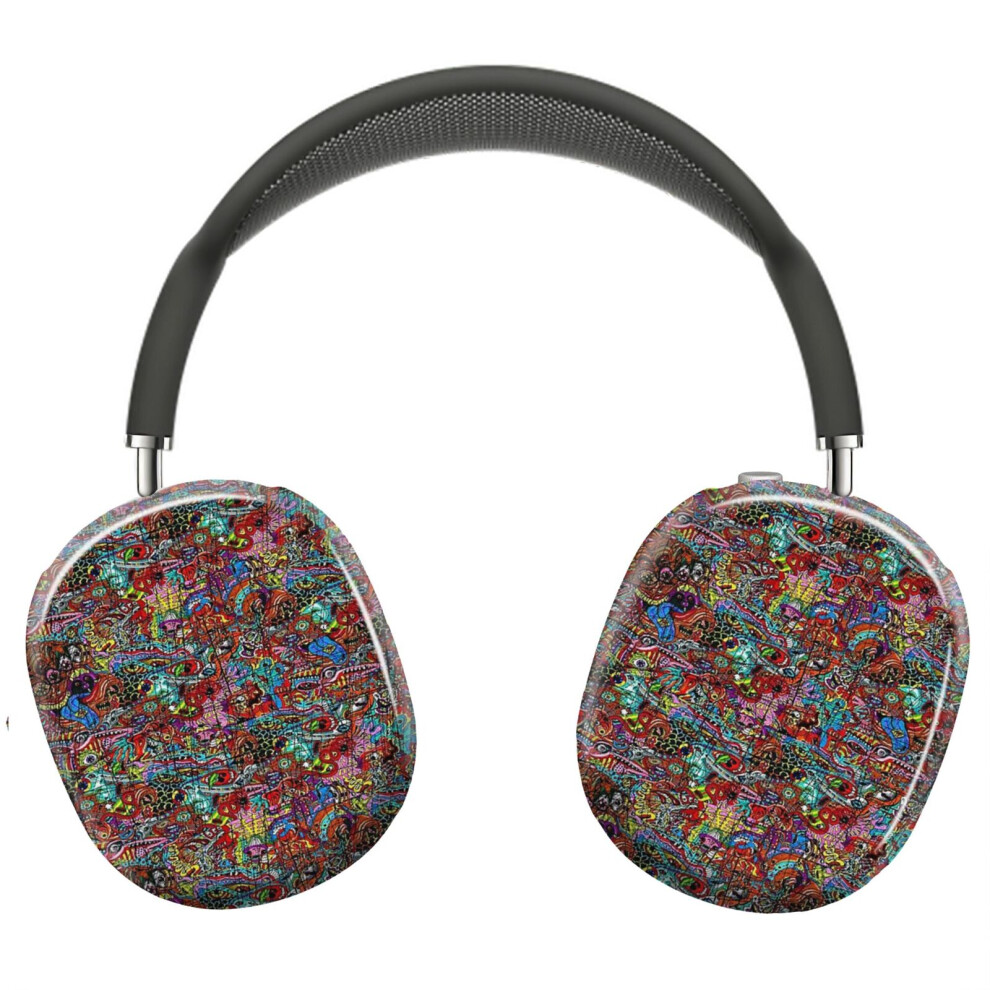 (Psychedelic Epic Desing 2021_4190) Protective Cover For Airpods Max Headphones Aesthetic Print Snap On Cases 8841579105084