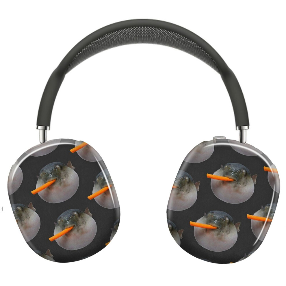 (Pufferfish Eating Carrot Meme_14548) Protective Cover For Airpods Max Headphones Aesthetic Print Snap On Cases 8841579104988