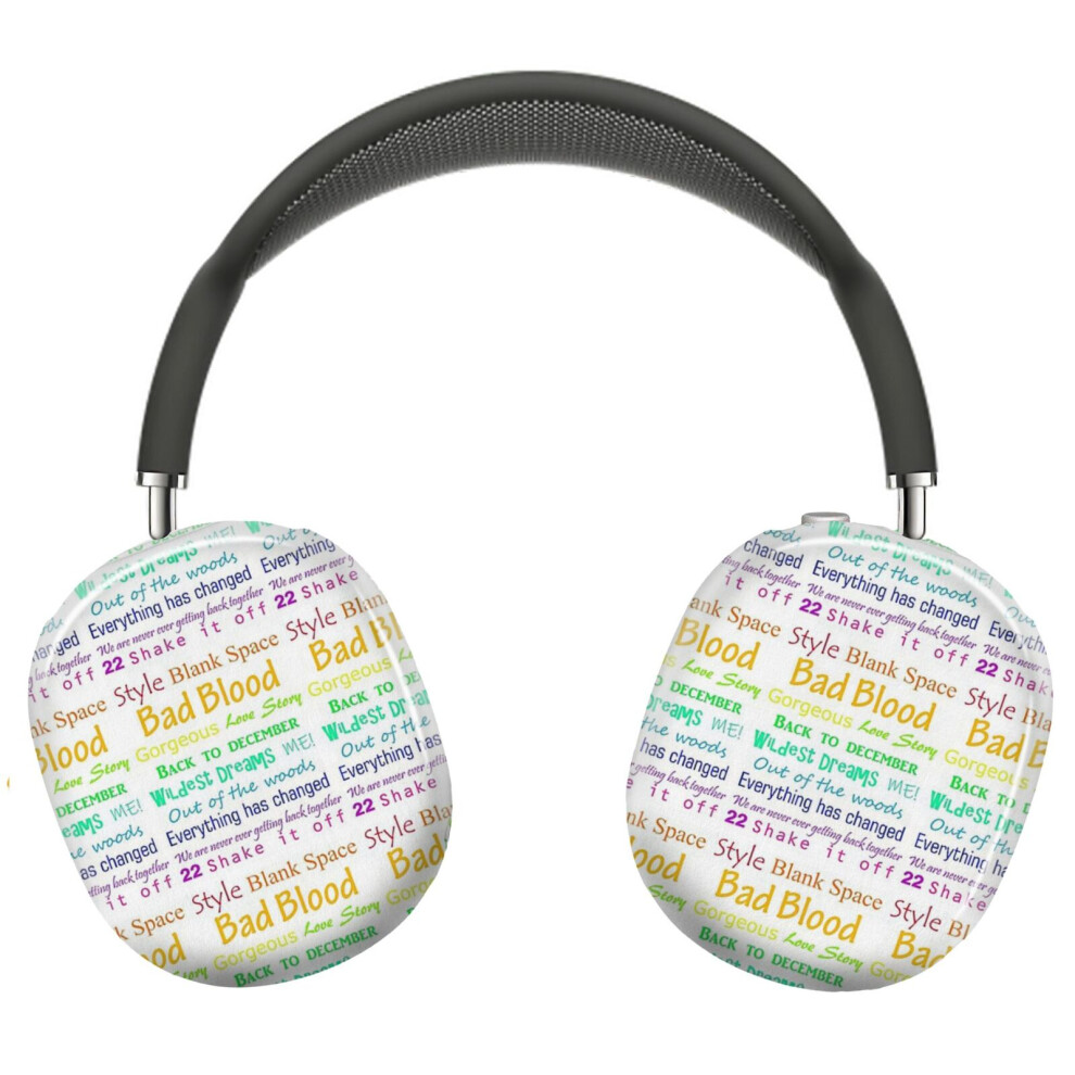 (Taylor Swift Song Titles_23057) Protective Cover For Airpods Max Headphones Aesthetic Print Snap On Cases 8841579107880