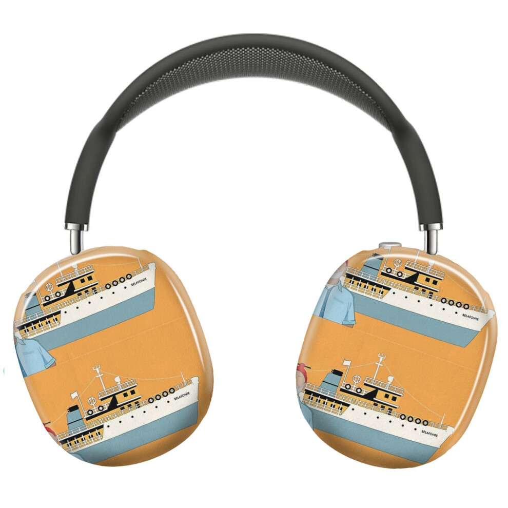 (Steve Zissou And The Belafonte_12342) Protective Cover For Airpods Max Headphones Aesthetic Print Snap On Cases 8841579110460