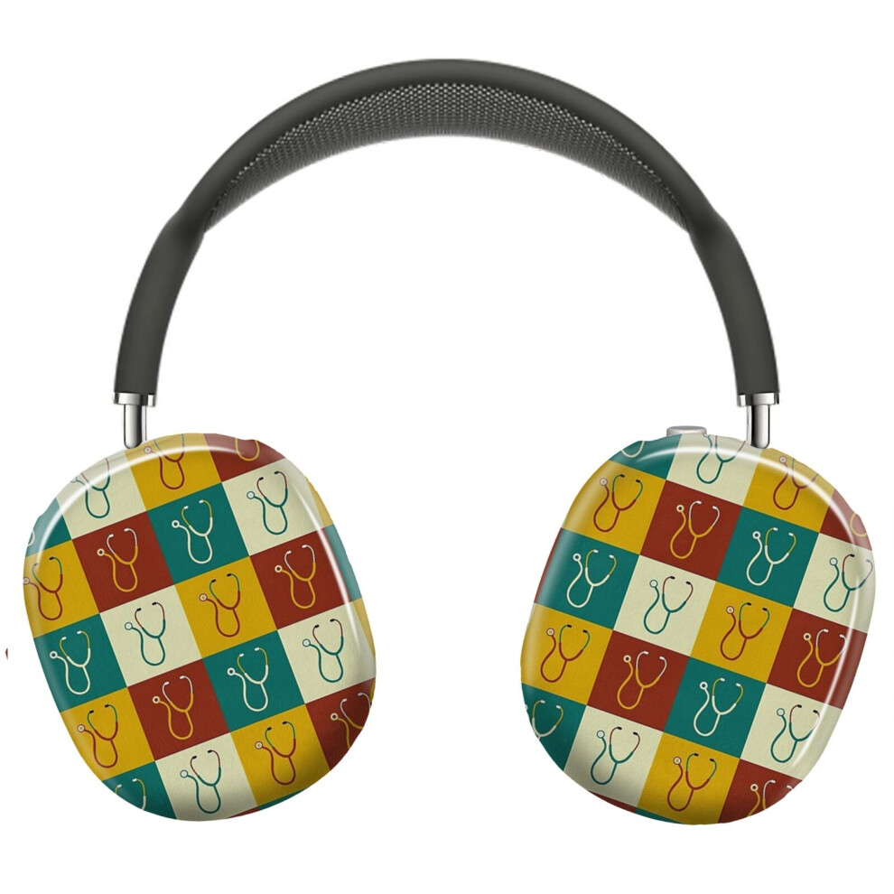(Stethoscope Design Gift For Doctors, Nurses, Vets_4305) Protective Cover For Airpods Max Headphones Aesthetic Print Snap On Cases 8841579110552