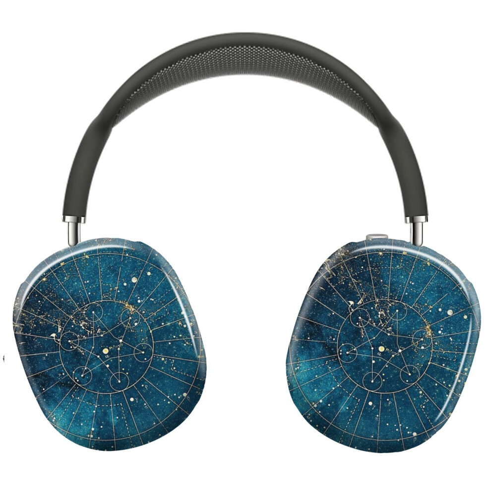 (Star Map City Lights_9994) Protective Cover For Airpods Max Headphones Aesthetic Print Snap On Cases 8841579111153