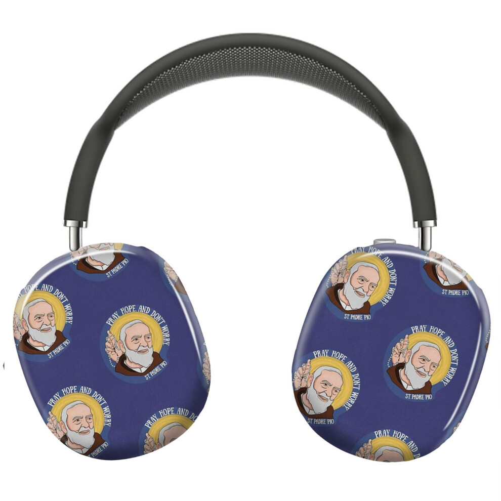 (St. Padre Pio_6122) Protective Cover For Airpods Max Headphones Aesthetic Print Snap On Cases 8841579111368