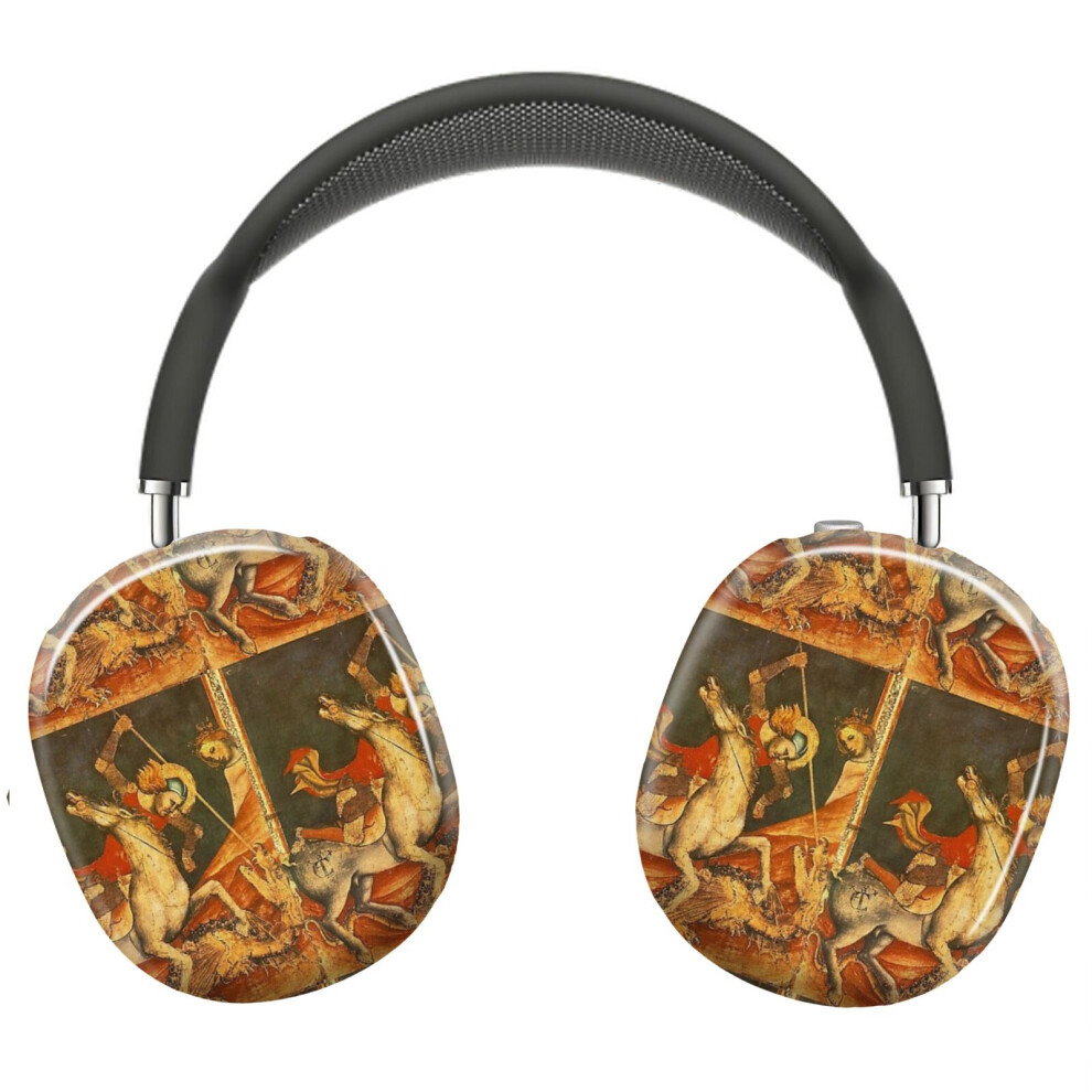 (St George With Dragon_14010) Protective Cover For Airpods Max Headphones Aesthetic Print Snap On Cases 8841579111535