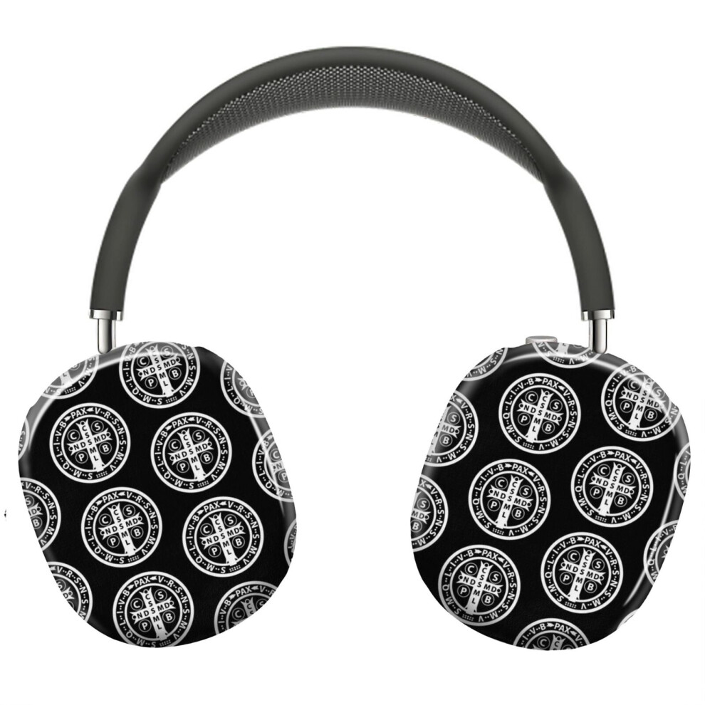(St. Benedict Medal Catholic Icon_8971) Protective Cover For Airpods Max Headphones Aesthetic Print Snap On Cases 8841579111498
