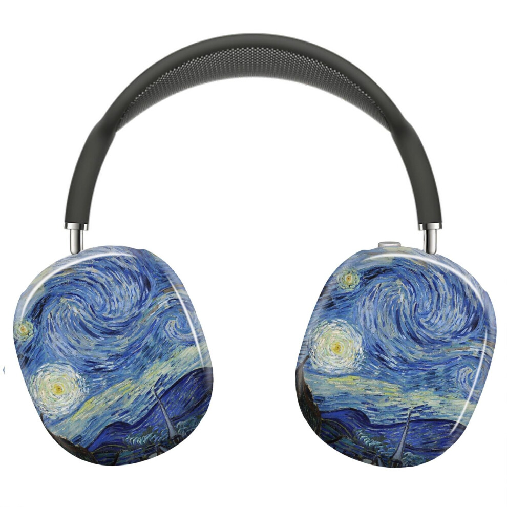(Starry Night - Vincent Van Gogh_4886) Protective Cover For Airpods Max Headphones Aesthetic Print Snap On Cases 8841579110958