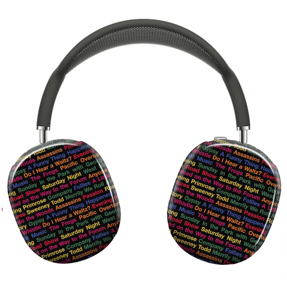 (Stephen Sondheim Musicals (Blackbg)_23176) Protective Cover For Airpods Max Headphones Aesthetic Print Snap On Cases 8841579110590
