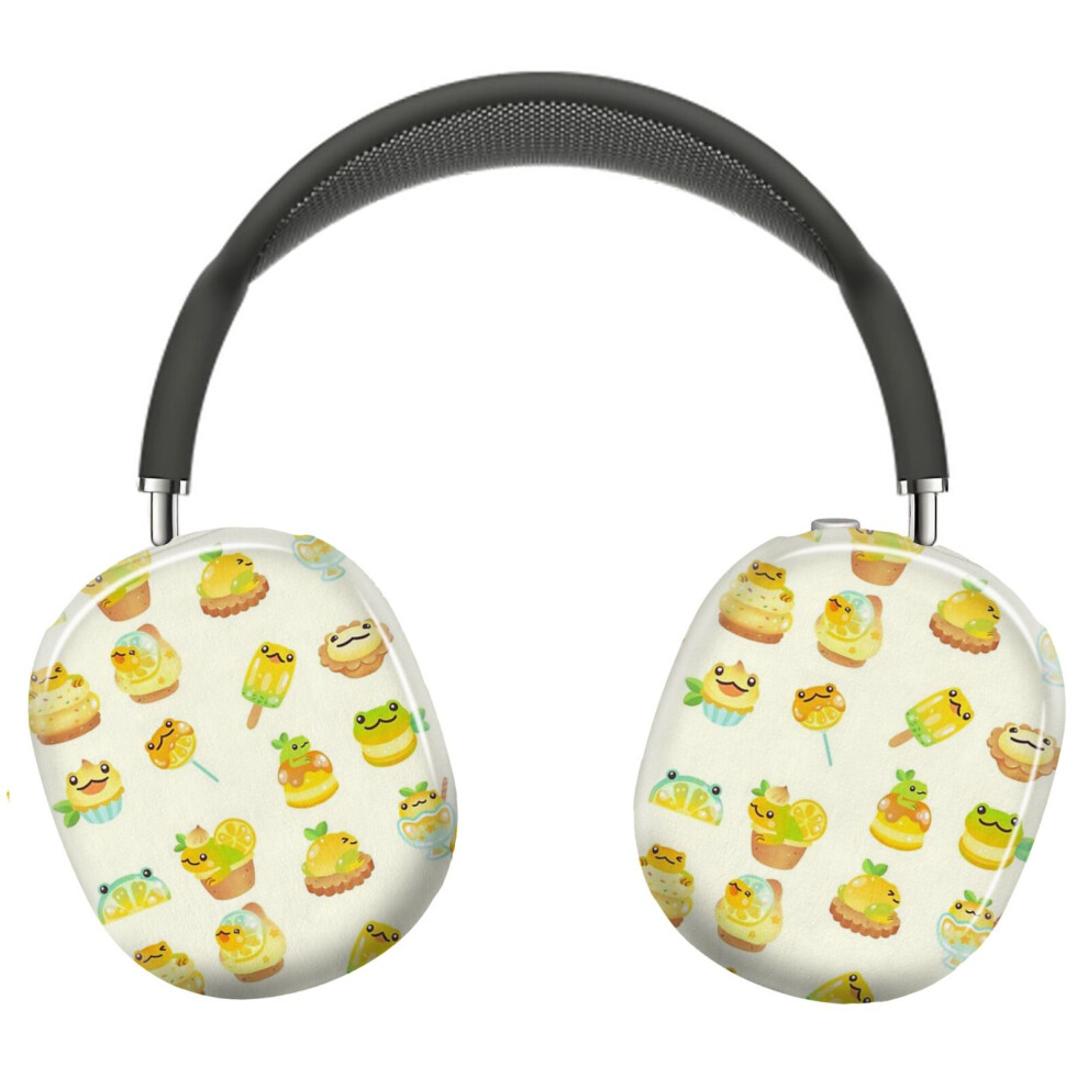 (Sweet Lemon Frog_9349) Protective Cover For Airpods Max Headphones Aesthetic Print Snap On Cases 8841579108634