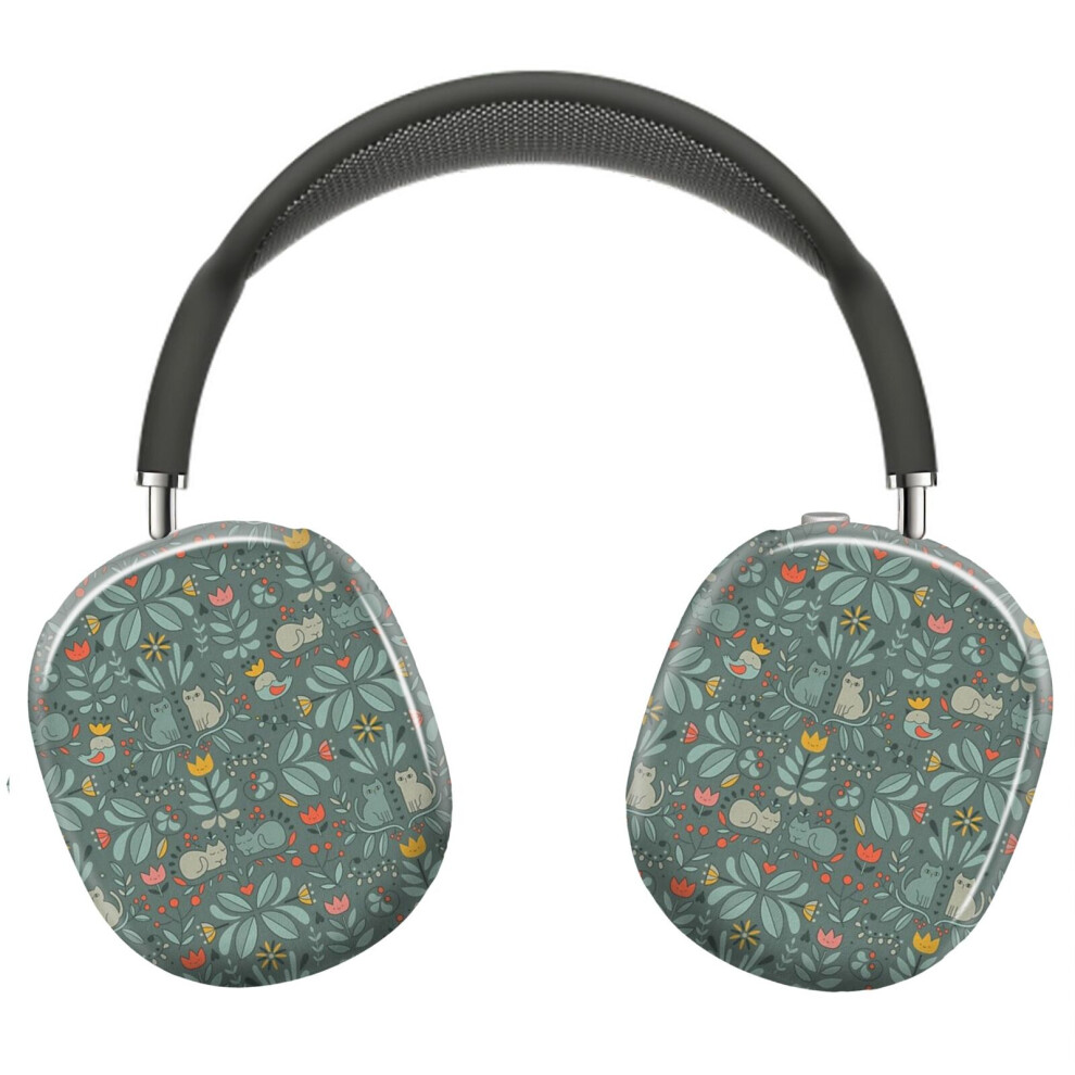 (Swedish Folk Cats_23163) Protective Cover For Airpods Max Headphones Aesthetic Print Snap On Cases 8841579108702