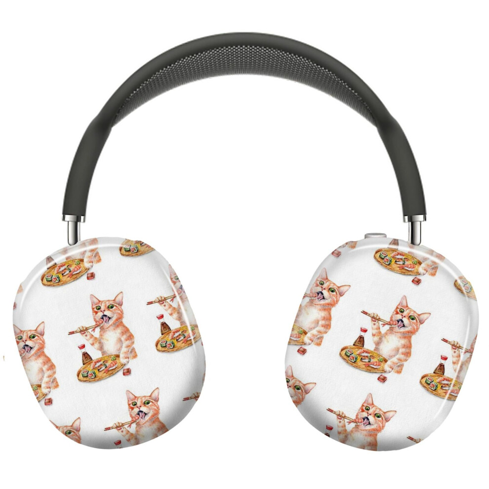 (Sushi Cat_12841) Protective Cover For Airpods Max Headphones Aesthetic Print Snap On Cases 8841579109020