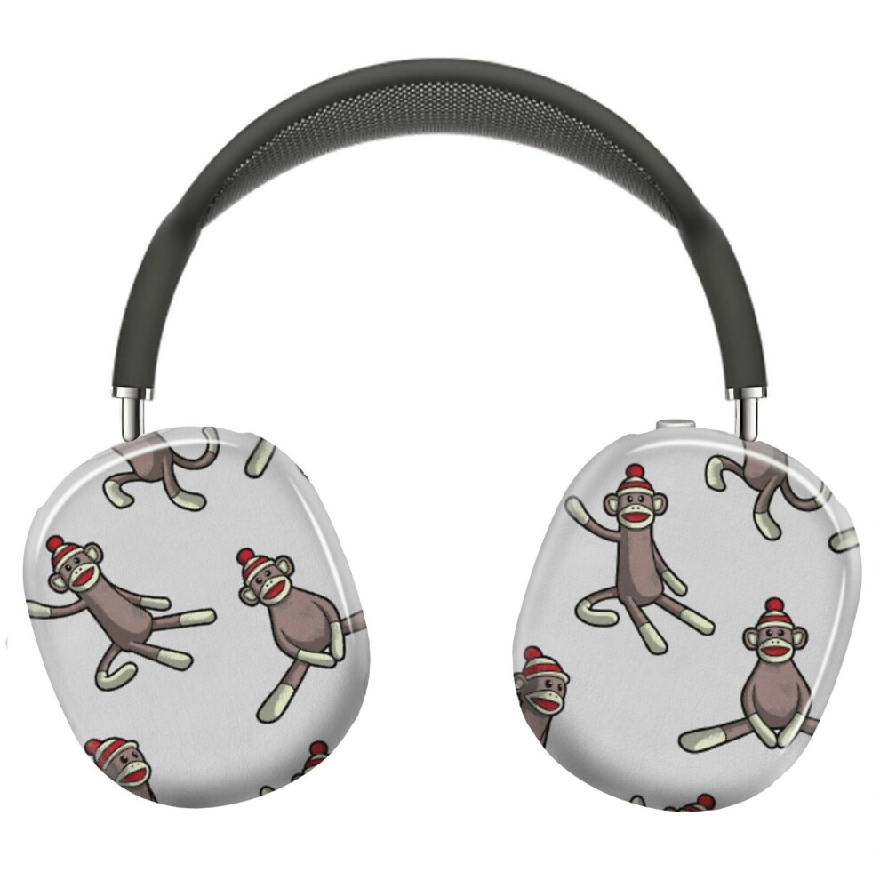(Sock Monkey Action_4536) Protective Cover For Airpods Max Headphones Aesthetic Print Snap On Cases 8841579113157