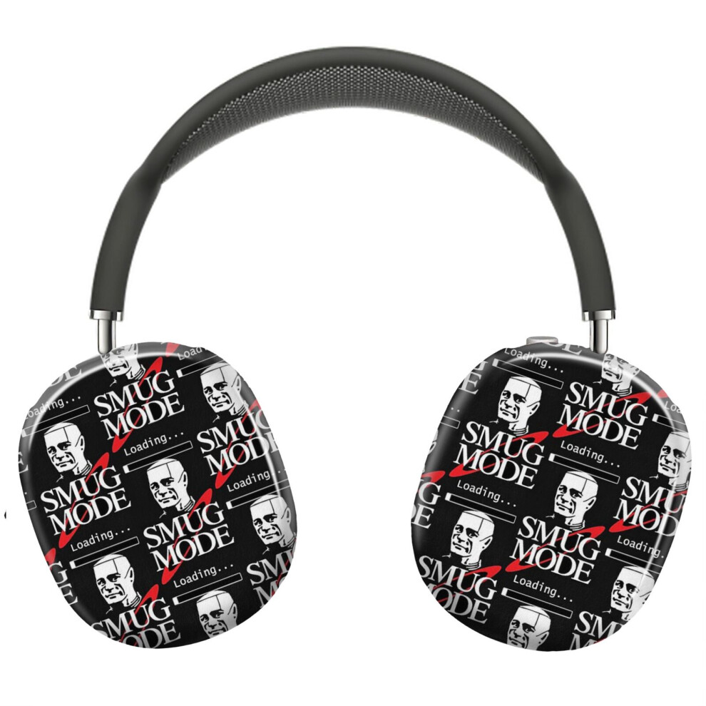 (Smug Mode Smeg Head Dwarf Kryten_7656) Protective Cover For Airpods Max Headphones Aesthetic Print Snap On Cases Red 8841579113560