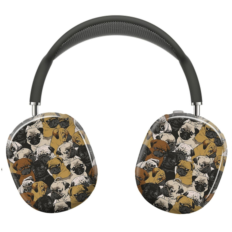 (Social Pugs_7077) Protective Cover For Airpods Max Headphones Aesthetic Print Snap On Cases 8841579113201