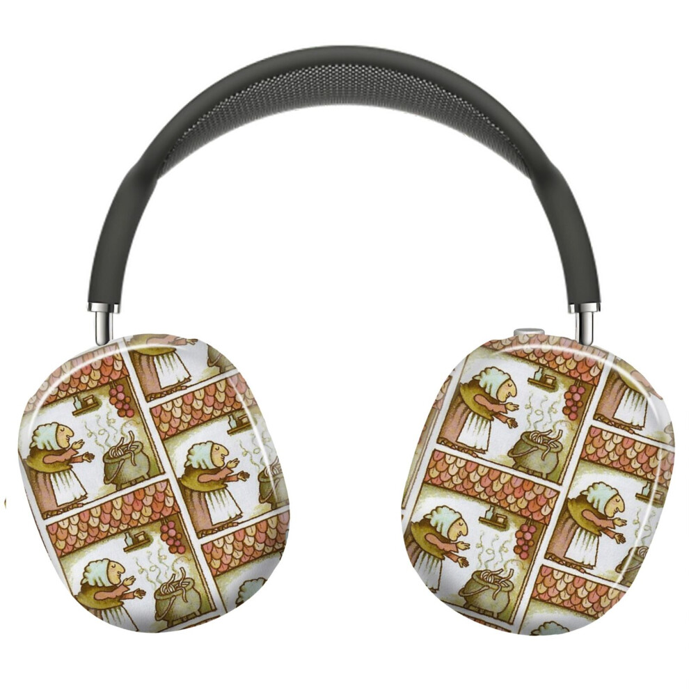 (Strega Nona Blowing Kisses To Pasta Pot_5182) Protective Cover For Airpods Max Headphones Aesthetic Print Snap On Cases 8841579109884