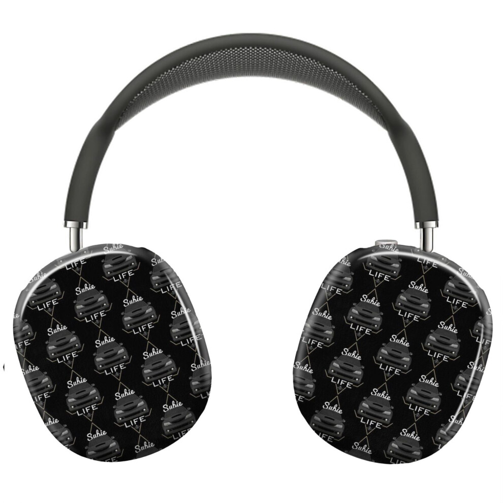 (Subie Life Black_15376) Protective Cover For Airpods Max Headphones Aesthetic Print Snap On Cases 8841579109785