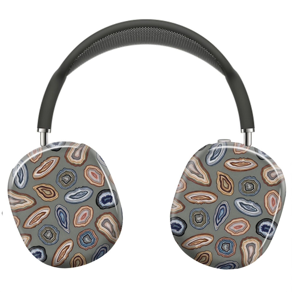 (Stylized Agate Slices - Rockstone Pattern_6696) Protective Cover For Airpods Max Headphones Aesthetic Print Snap On Cases 8841579109808