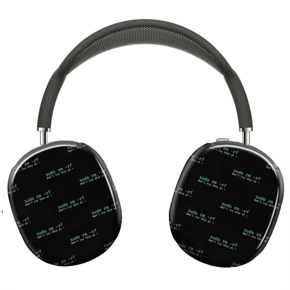 (Sudo Rm -Rf - Funny Linux Sysadmin Command Line_9921) Protective Cover For Airpods Max Headphones Aesthetic Print Snap On Cases 8841579109624