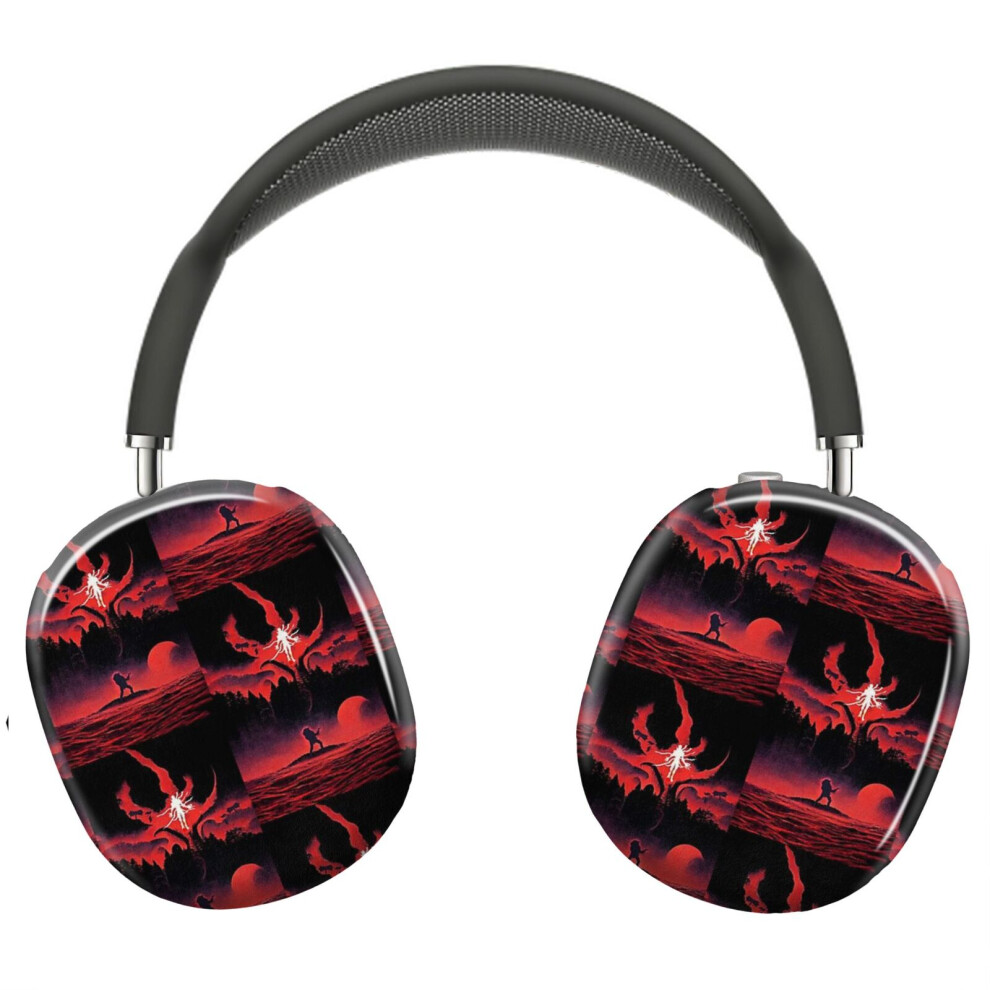 Bearlad (Stranger Things (Vecna Vs Munson)_7389) Protective Cover For Airpods Max Headphones Aesthetic Print Snap On Cases