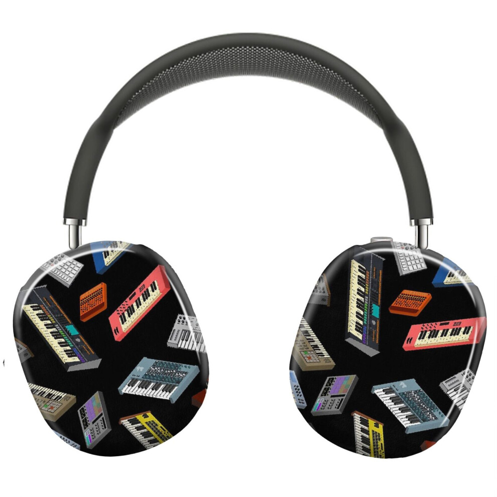(Synthesizers Pixel Art_23317) Protective Cover For Airpods Max Headphones Aesthetic Print Snap On Cases 8841579108450