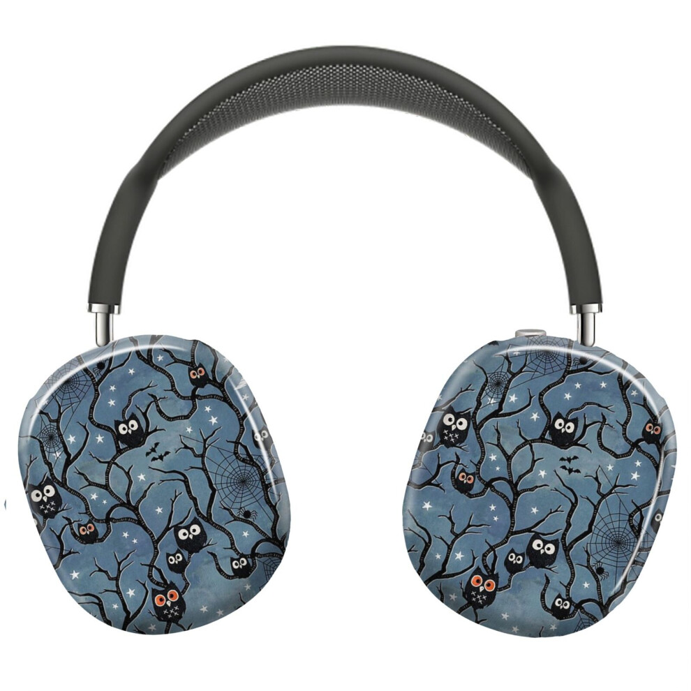 (Spooky Woods Owls_5156) Protective Cover For Airpods Max Headphones Aesthetic Print Snap On Cases 8841579111818
