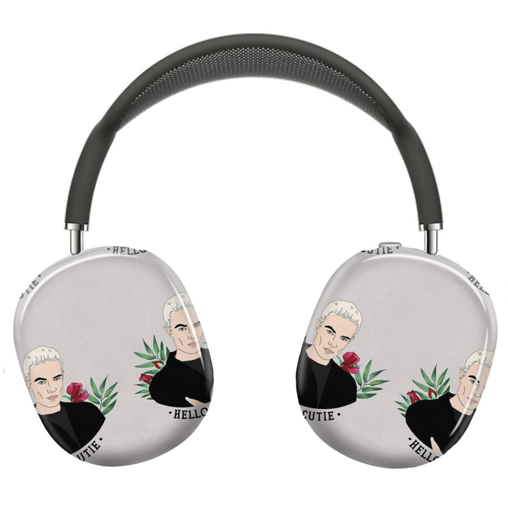 (Spike Buffy Floral Valentines _4693) Protective Cover For Airpods Max Headphones Aesthetic Print Snap On Cases 8841579112037
