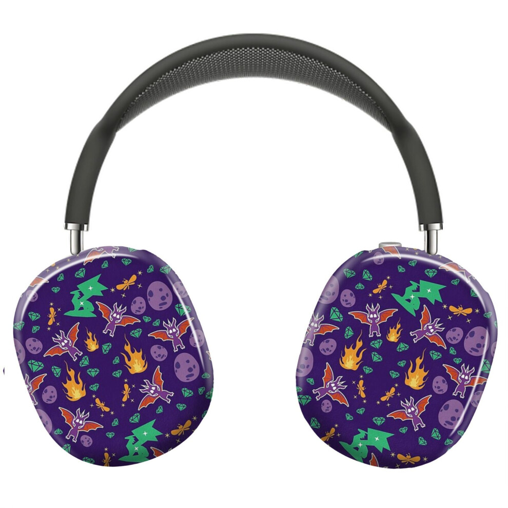 Photos - Portable Audio Accessories  Protective Cover for AirPods Max Headphones Aesthetic Print Snap On Cases(Spyro Pattern6177)
