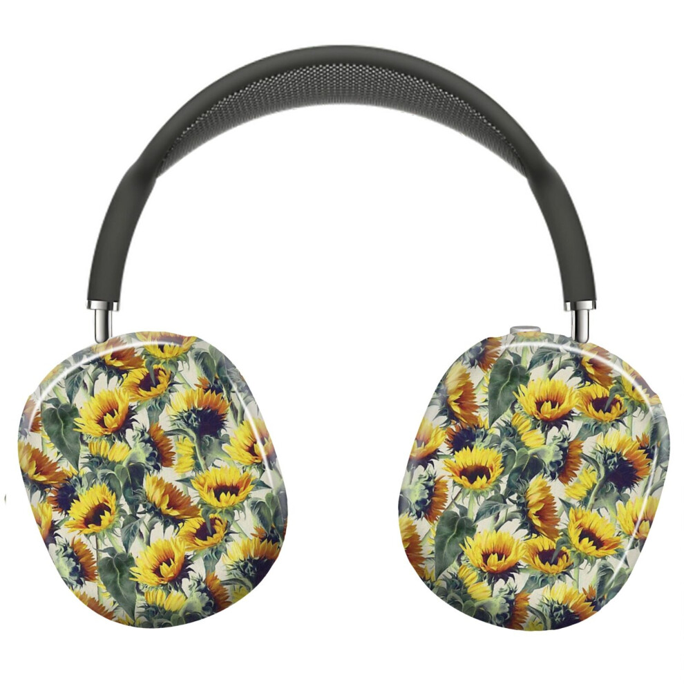 (Sunflowers Forever_7516) Protective Cover For Airpods Max Headphones Aesthetic Print Snap On Cases 8841579109358