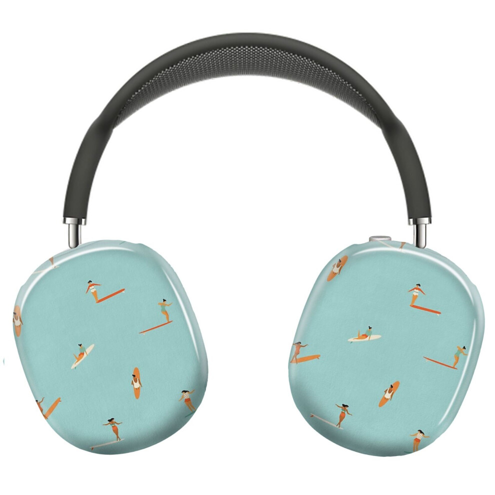 (Surf Goddess _7222) Protective Cover For Airpods Max Headphones Aesthetic Print Snap On Cases 8841579109099