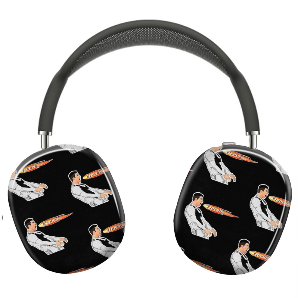 (Siuuu Cristiano Ronaldo Funny _7682) Protective Cover For Airpods Max Headphones Aesthetic Print Snap On Cases 8841579114727