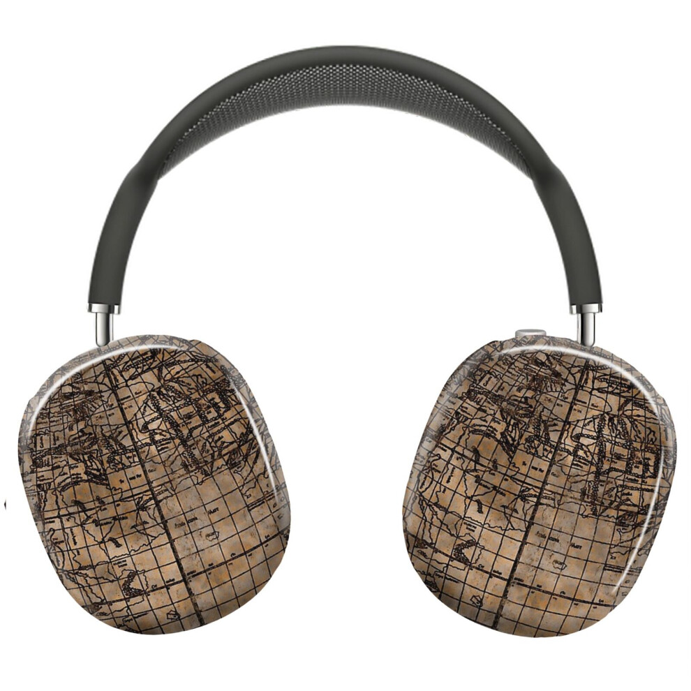(Vintage Old World Map_7634) Protective Cover For Airpods Max Headphones Aesthetic Print Snap On Cases 8841579117452
