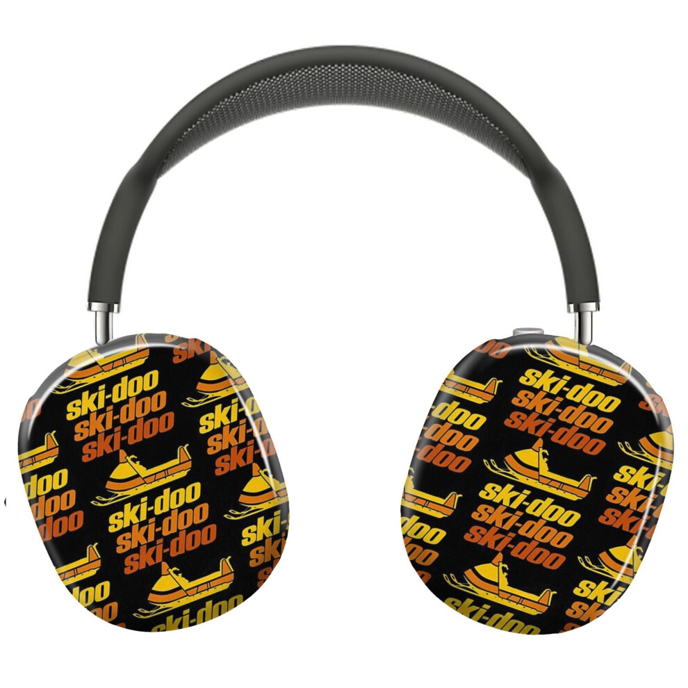(Ski Doo Vintage Snowmobiles_4556) Protective Cover For Airpods Max Headphones Aesthetic Print Snap On Cases 8841579114406