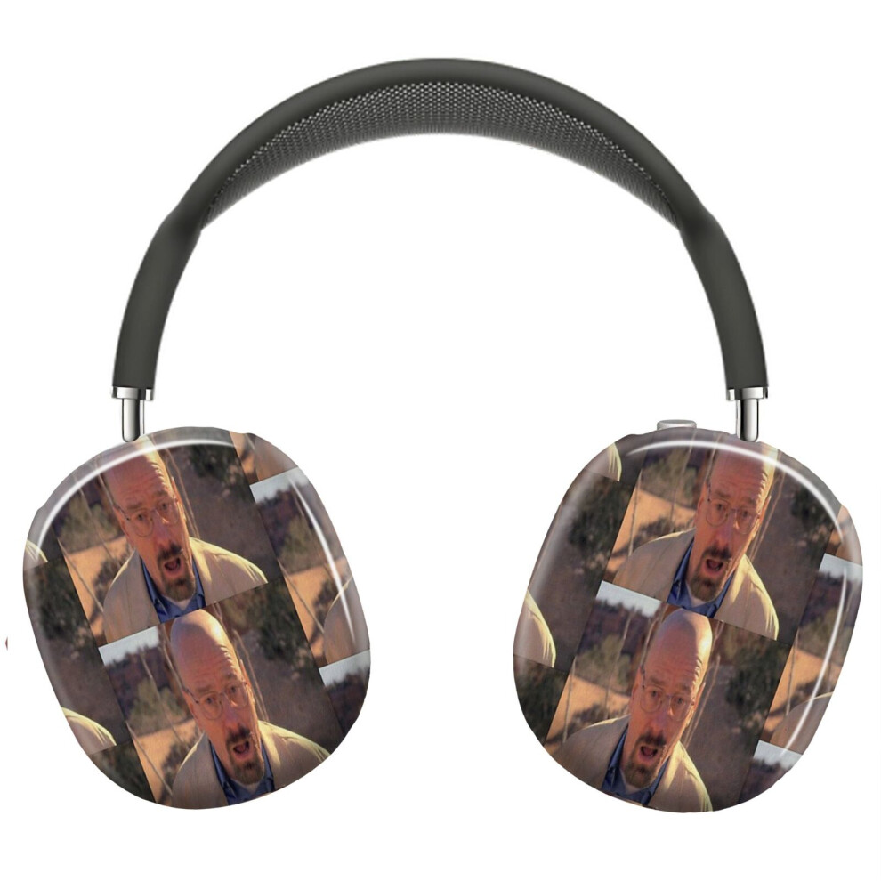 (Walter Shocked_12816) Protective Cover For Airpods Max Headphones Aesthetic Print Snap On Cases White 8841579118138