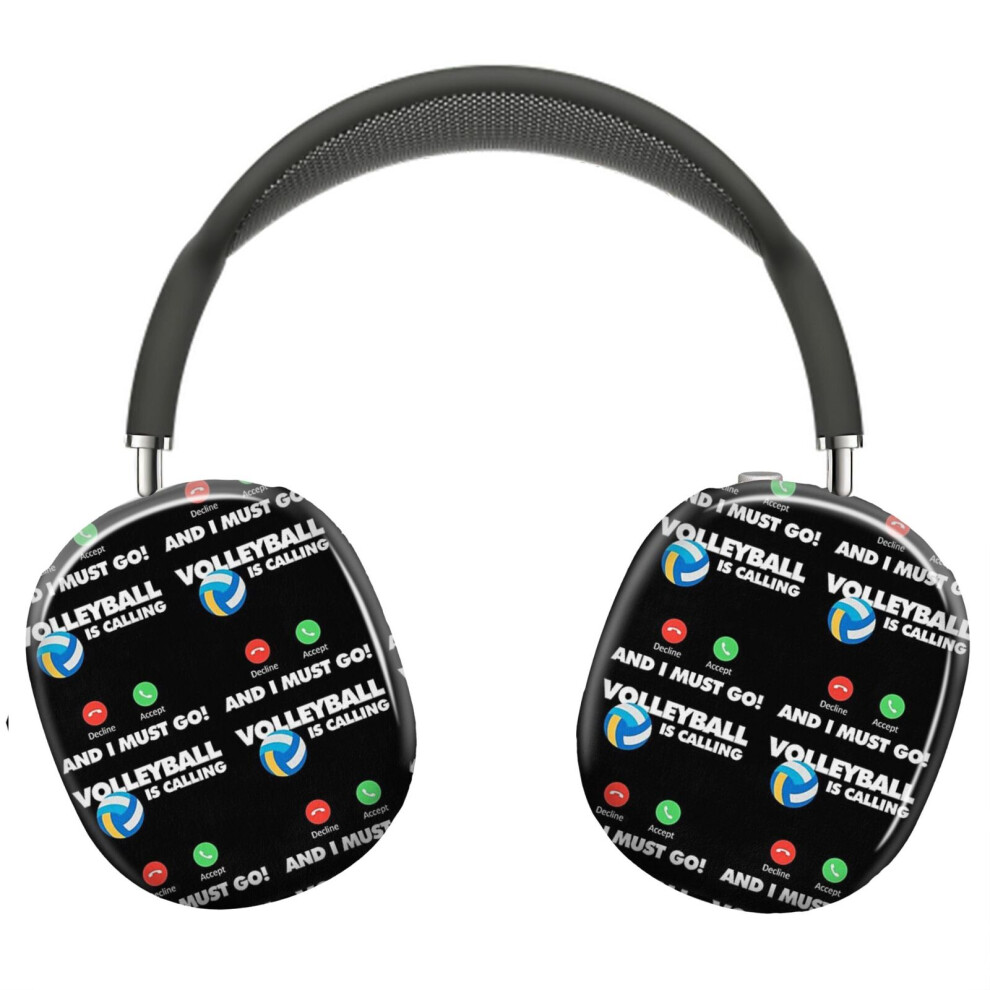 (Volleyball Is Calling And I Must Go, Funny Sport Player_7404) Protective Cover For Airpods Max Headphones Aesthetic Print Snap On Cases 8841579117759