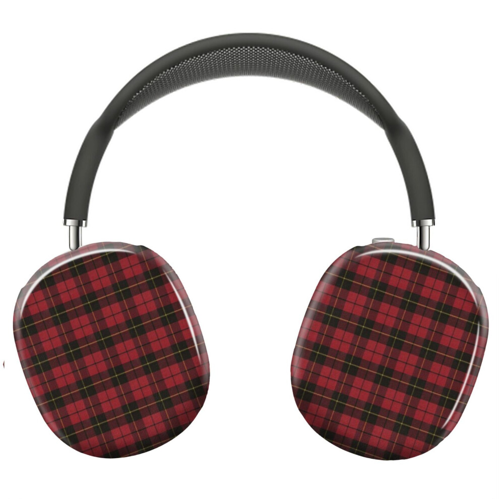 Bearlad (Wallace Original Scottish Tartan_3277) Protective Cover For Airpods Max Headphones Aesthetic Print Snap On Cases Red