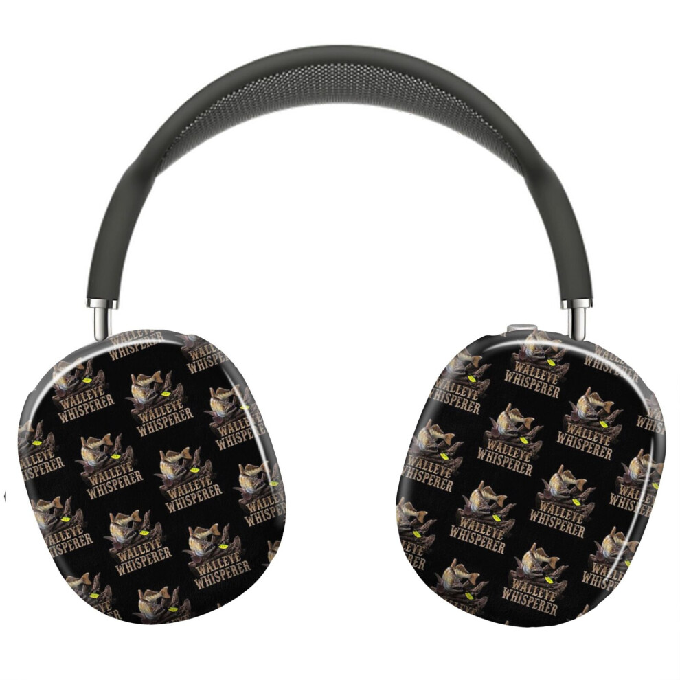 (Walleye Whisperer Fishing Gift_7519) Protective Cover For Airpods Max Headphones Aesthetic Print Snap On Cases 8841579118183