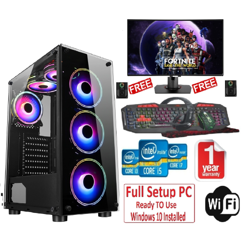Fast Gaming Intel Core i5 16GB RAM 1TBHDD&128GB SSD GT730 Bundle&Speaker