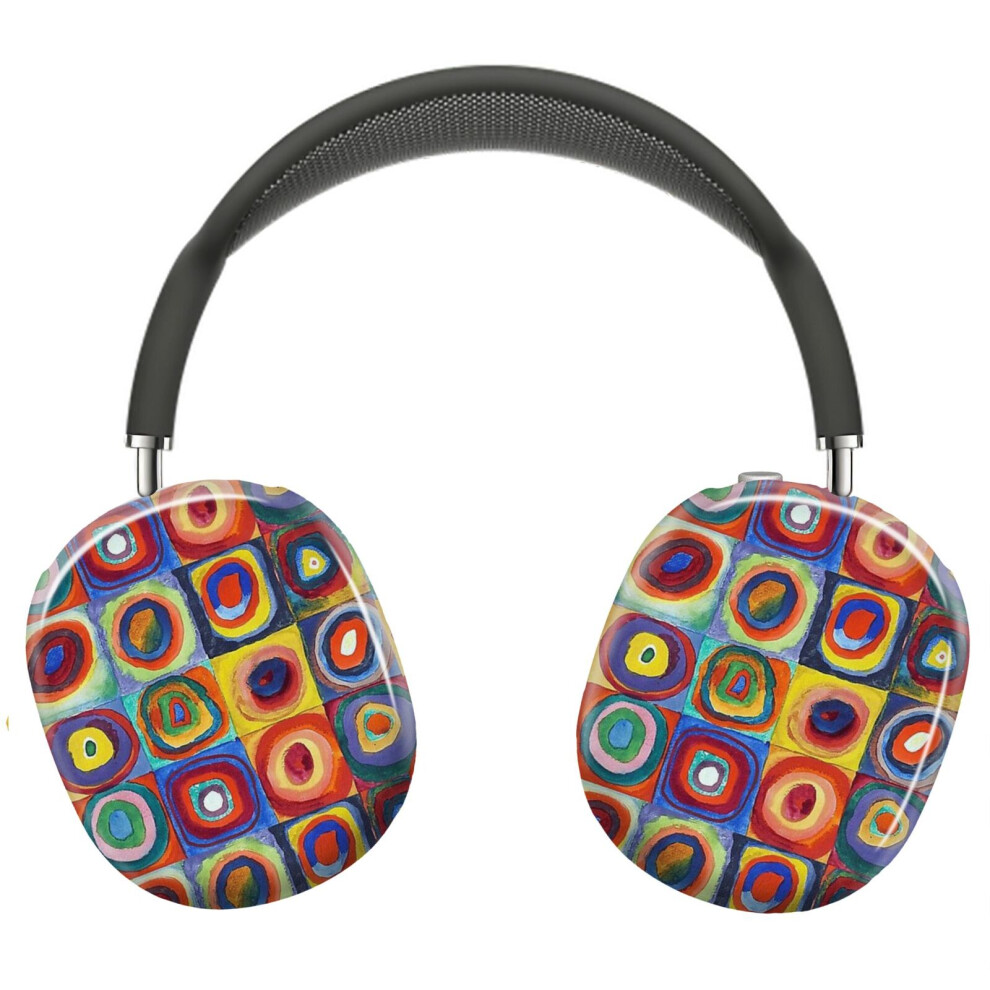 (Wassily Kandinsky - Color Study, Squares With Concentric Circles - Bauhaus Art_5204) Protective Cover For Airpods Max Headphones Aesthetic Print Snap 8841579118916