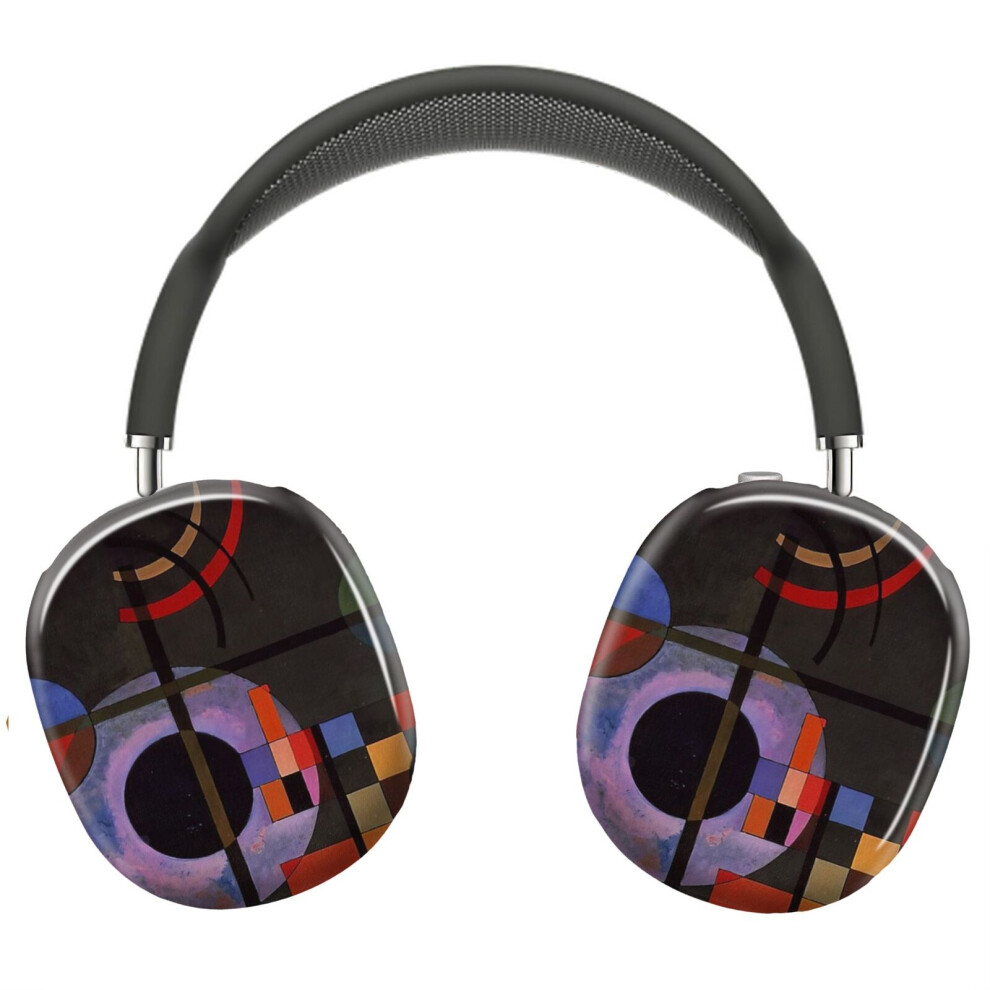 (Wassily Kandisky Counter Weights (Gegengewichte) - Abstract Art_6325) Protective Cover For Airpods Max Headphones Aesthetic Print Snap On Cases 8841579118909