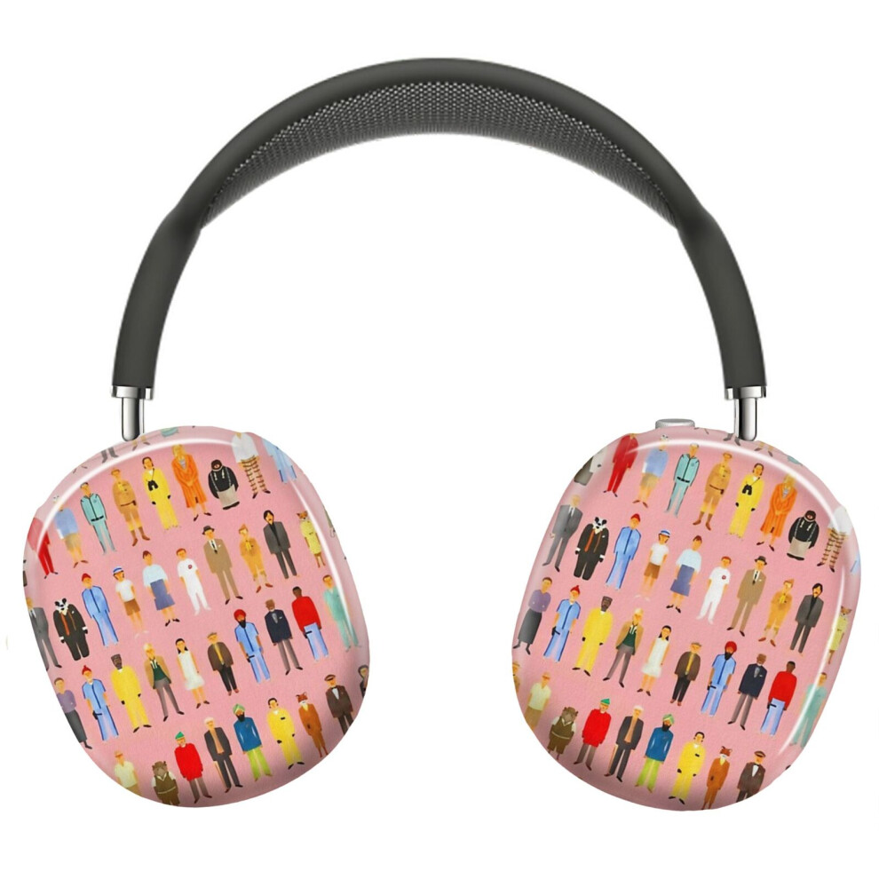 (Wes Anderson Movie Characters_10159) Protective Cover For Airpods Max Headphones Aesthetic Print Snap On Cases 8841579119135