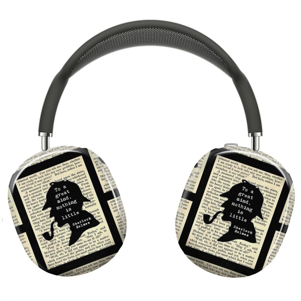 (Sherlock Holmes Quote Book Lover_6822) Protective Cover For Airpods Max Headphones Aesthetic Print Snap On Cases 8841579115625