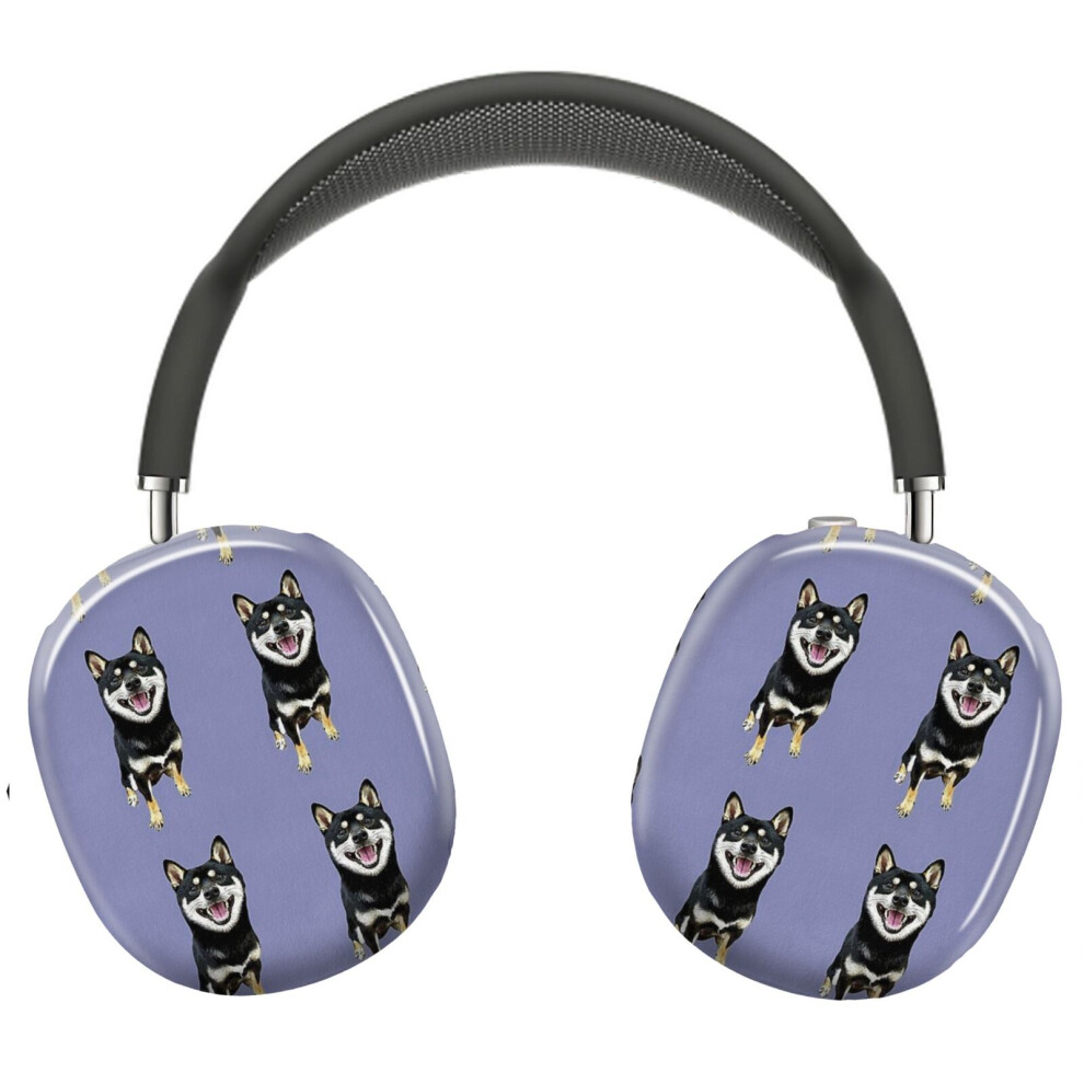 (Shiba Inu And Tan_9899) Protective Cover For Airpods Max Headphones Aesthetic Print Snap On Cases Black 8841579115601